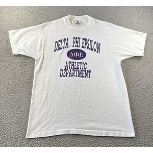 Vintage Delta Phi‎ Epsilon Athletic Department T-Shirt Mens XL Single Stitch USA